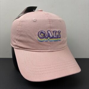 NWT Cali California Rainbow Shadow Pink Cotton Dad Hat Baseball Cap Adjustable